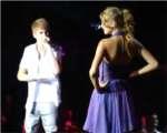 Justin en un Concierto de Taylor Swift